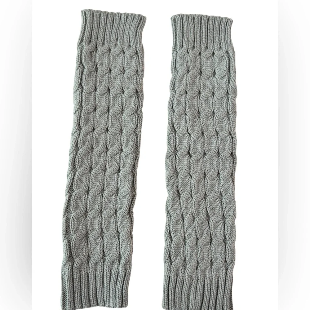 Light Gray Cable Knit Leg Warmers | Little & Young Girls | NWOT | Winter